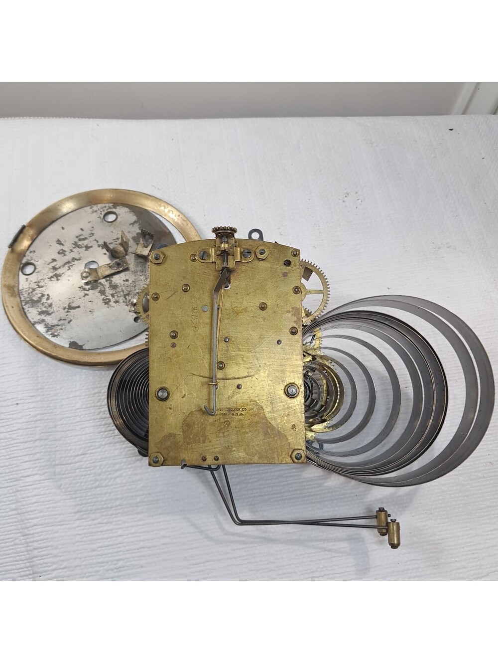 Antique Ansonia Clock CO A22 Movement brass parts for repair vintage replacement